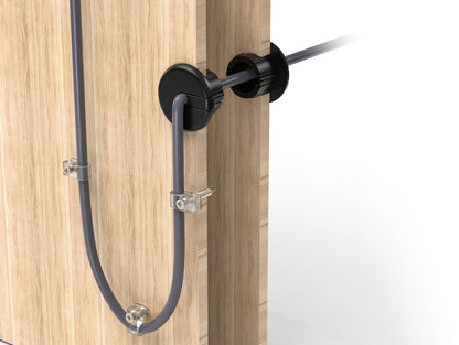 Starlink Cable Wall Bushing – Black Weather-Resistant Wall Feed-Through Kit