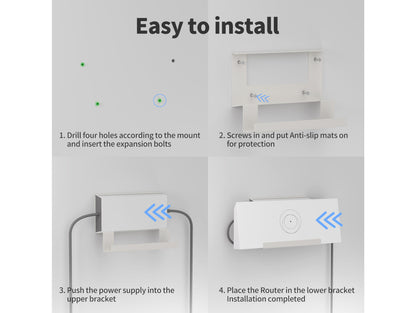 Starlink Gen 3 Wall Mount Kit | 2-in-1 Router & Power Supply Holder