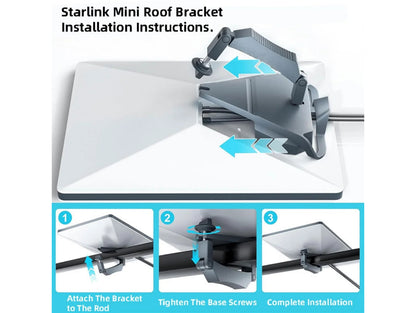 Starlink Mini Roof Rack Mount Bracket for Crossbars
