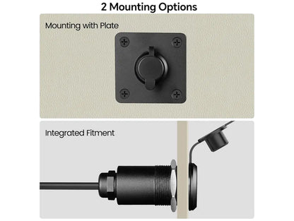 Starlink Mini Waterproof DC Power Socket 5.5x2.1mm Panel Mount Wall Port