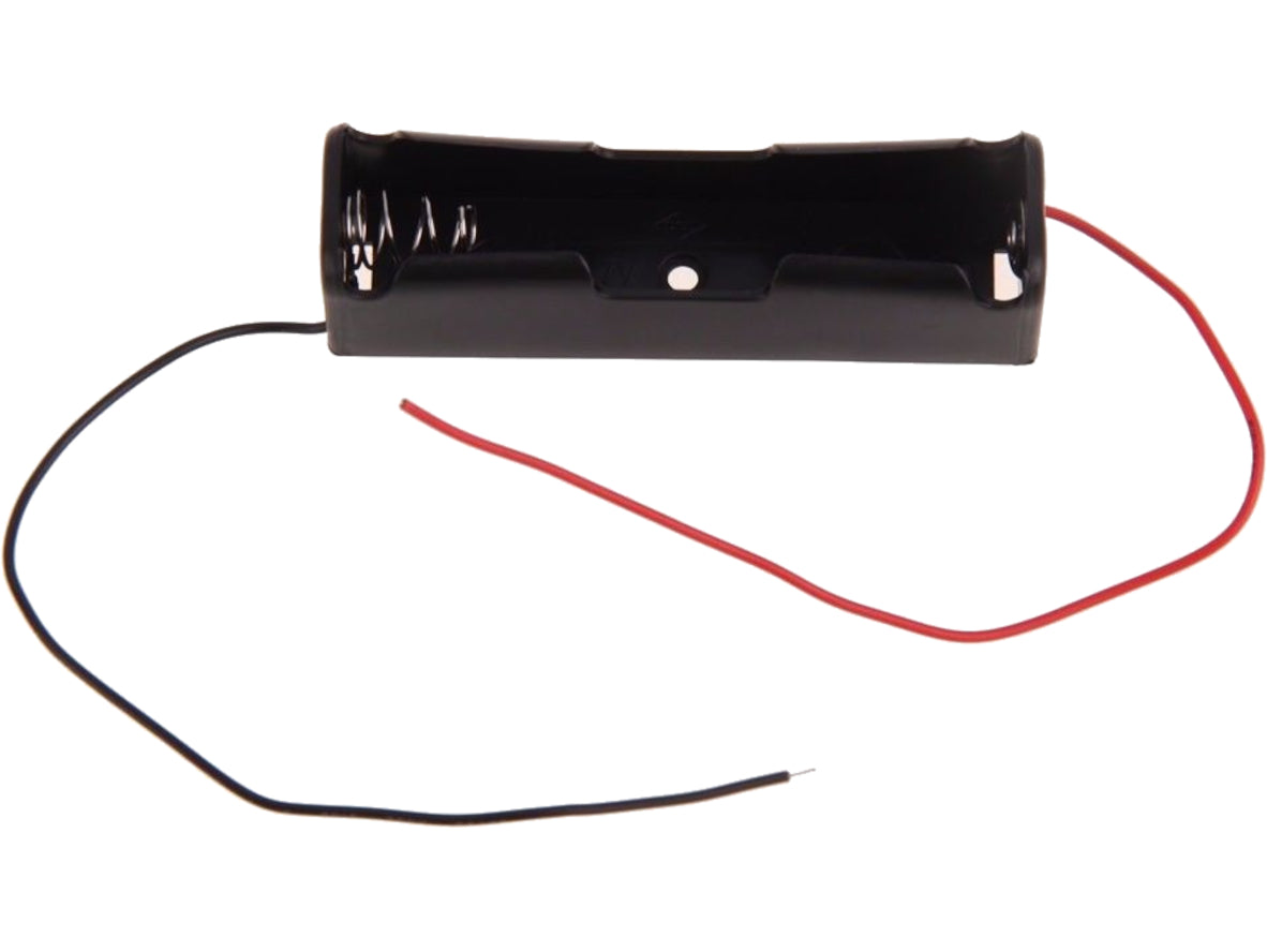 Single 18650 Battery Holder with 150mm Leads