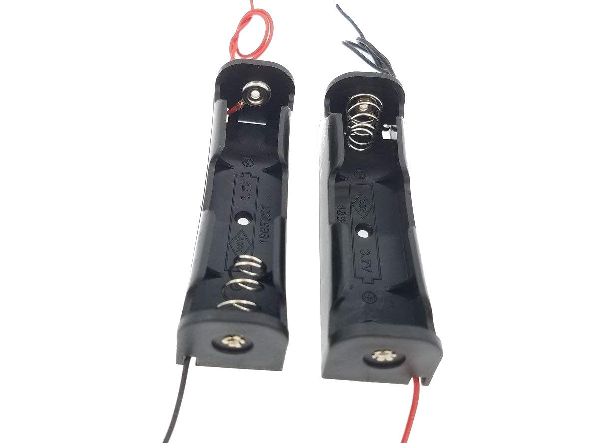 Single 18650 Battery Holder with 150mm Leads