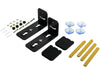Black Steel Universal Soundbar Wall Mount Bracket Kit