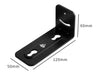 Black Steel Universal Soundbar Wall Mount Bracket Kit