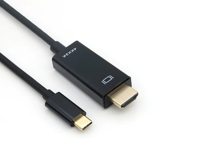 1.8M Black USB-C to HDMI Cable 4K NZ | High Speed Type-C to HDMI Lead