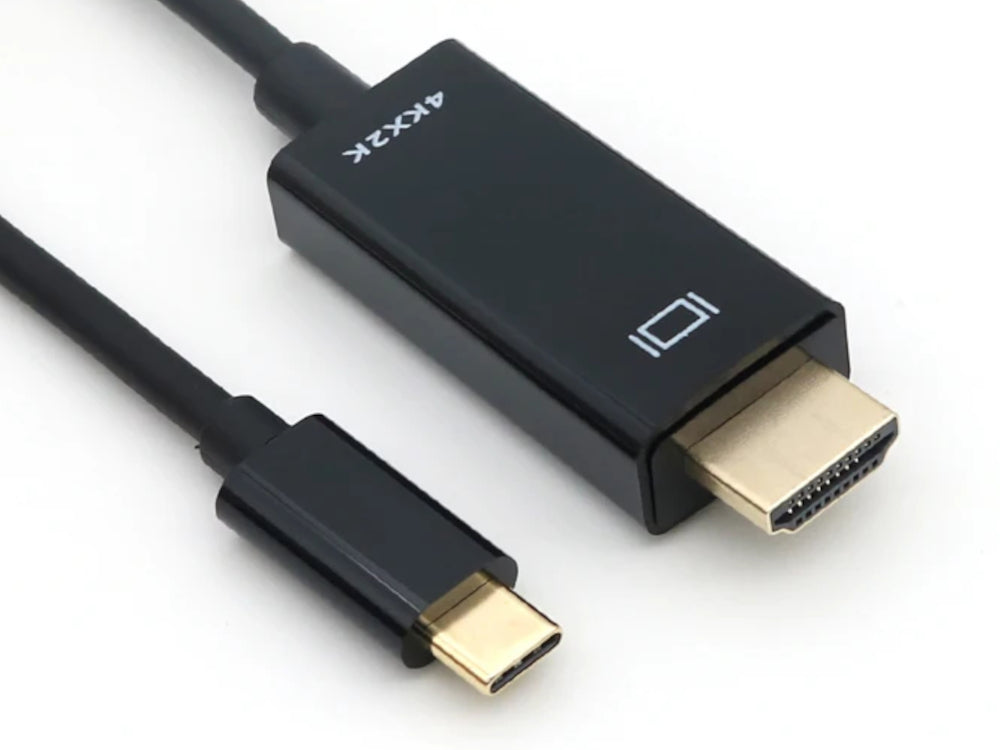 1.8M Black USB-C to HDMI Cable 4K NZ | High Speed Type-C to HDMI Lead