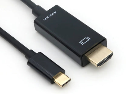1.8M Black USB-C to HDMI Cable 4K NZ | High Speed Type-C to HDMI Lead