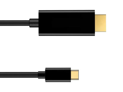 1.8M Black USB-C to HDMI Cable 4K NZ | High Speed Type-C to HDMI Lead