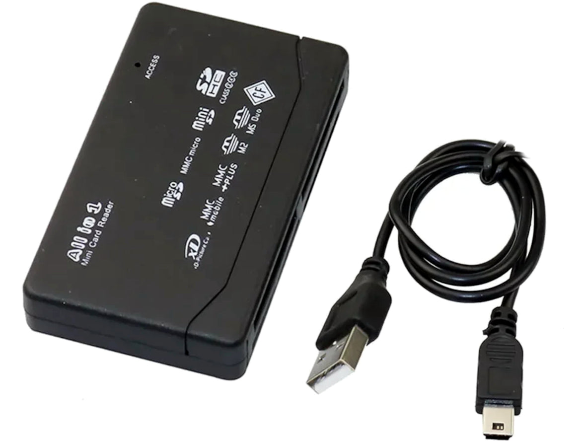 USB CompactFlash Card Reader - 26-in-1 USB 2.0 CF, SD & Micro SD Memory Card Reader