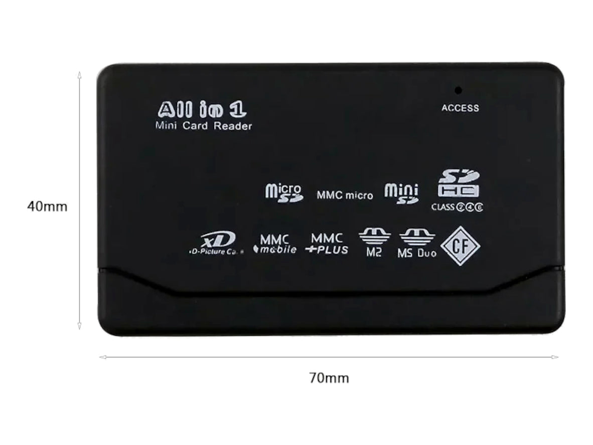 USB CompactFlash Card Reader - 26-in-1 USB 2.0 CF, SD & Micro SD Memory Card Reader