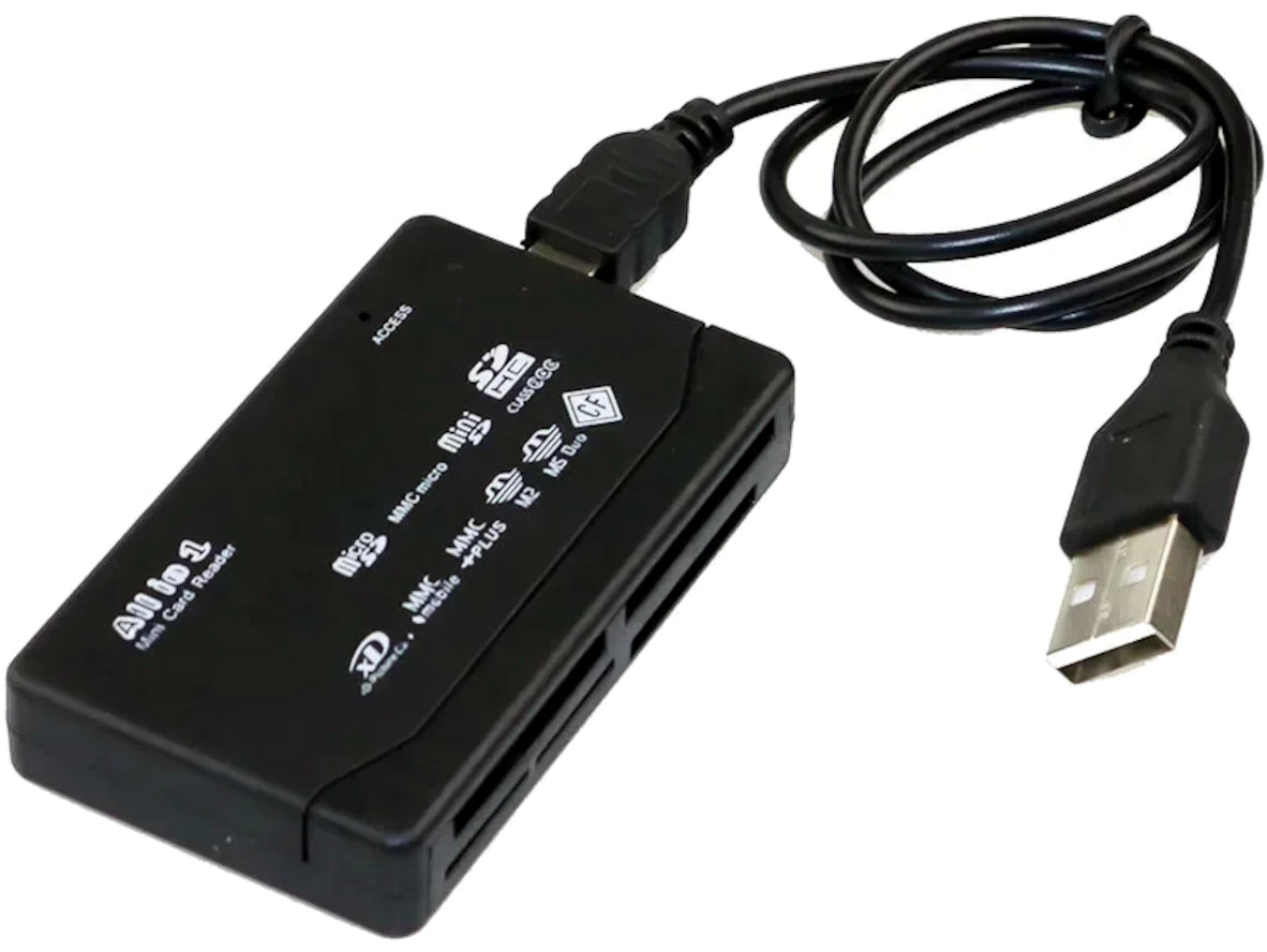 USB CompactFlash Card Reader - 26-in-1 USB 2.0 CF, SD & Micro SD Memory Card Reader