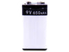 USB Rechargeable 9V 650mAh Li-ion Battery