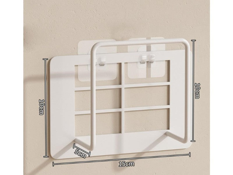 Wall Mounted WiFi Router Storage Rack No-Drill Metal Modem Shelf with Cable Management 2 Pack