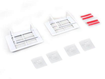Wall Mounted WiFi Router Storage Rack No-Drill Metal Modem Shelf with Cable Management 2 Pack