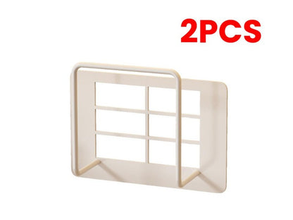 Wall Mounted WiFi Router Storage Rack No-Drill Metal Modem Shelf with Cable Management 2 Pack