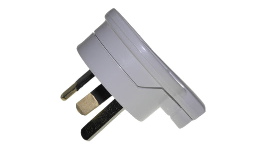 3 Pin Plug NZ 240VAC 10A Rewireable Screw Side Entry Low Profile Mains Power