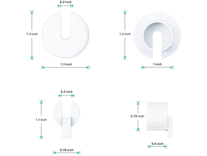 Starlink Cable Wall Bushing – White Weather-Resistant Wall Feed-Through Kit