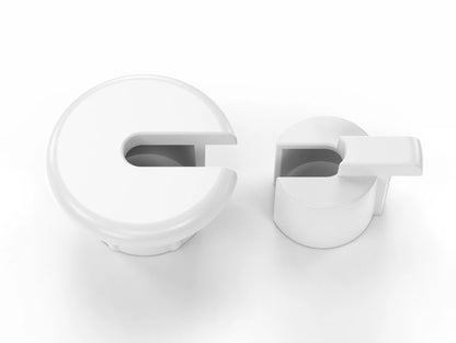 Starlink Cable Wall Bushing – White Weather-Resistant Wall Feed-Through Kit