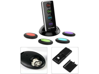 Wireless Key Finder Locator with Remote Control – 4-Item RF Finder (No App) – NZ