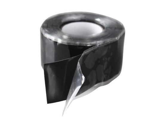 Self Amalgamating Tape 25mm x 3m Black Silicone Rubber Sealing Tape