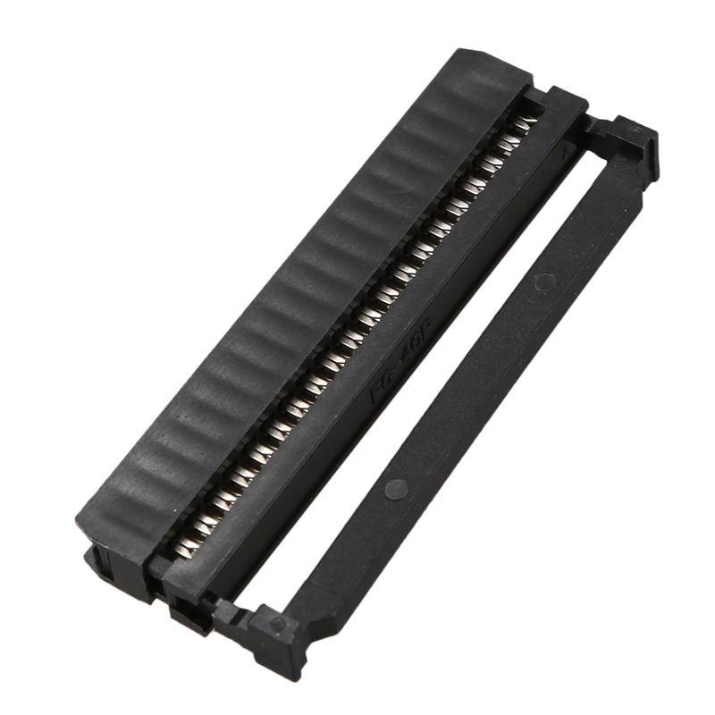 40 Way 40 Pin Dual Row IDC Female Line Socket Flat Ribbon Cable Header Connector - techexpress nz