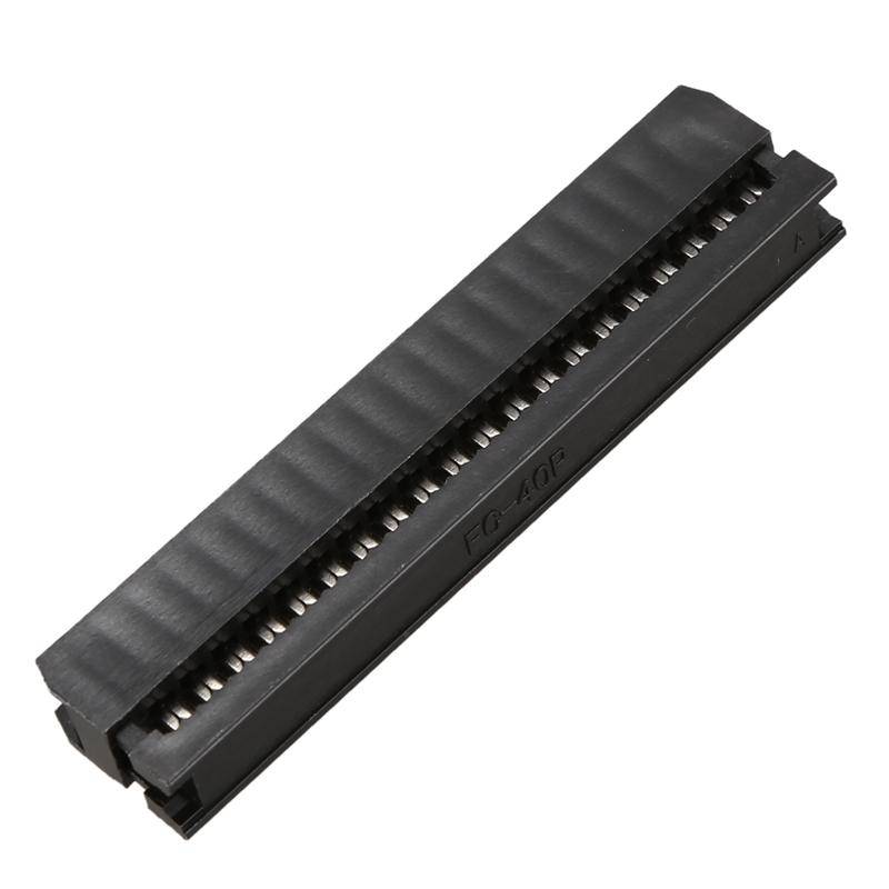 40 Way 40 Pin Dual Row IDC Female Line Socket Flat Ribbon Cable Header Connector - techexpress nz