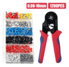 1200 Piece Bootlace Wire Crimp Ferrules & Crimper Tool