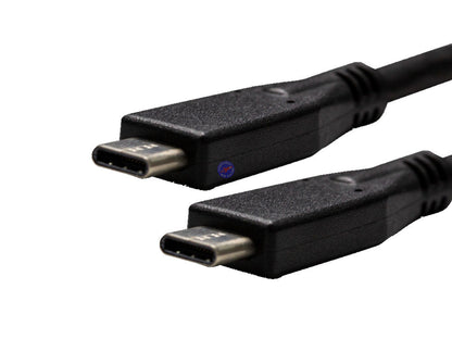 USB-C to USB-C Cable 2m Black – USB 3.1 Male to Male 3A Charge & Sync