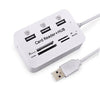 Memory Card Reader with built-in 3 Port USB 2.0 Hub