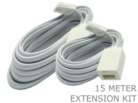 15 Meter BT Male to Female Telephone Extension Cable Kit 15m - techexpress nz