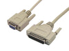 2 Meter Female 9 Pin DB9 to Male 25 Pin DB25 Null Modem Serial Cable 2M Lead