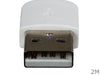 2 Meter White USB 2.0 Micro B Male to USB Male Data Cable Cord 2M Charge Lead