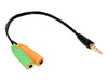 PS4 PlayStation 4 DualShock Controller to Standard Headphone Microphone Adapter