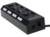 4 Port USB 2.0 Individually Switched USB HUB with Optional Power Port