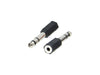 Female 3.5mm Socket to Male 6.35mm (1⁄4 inch) Stereo Headphone Plug Adapter