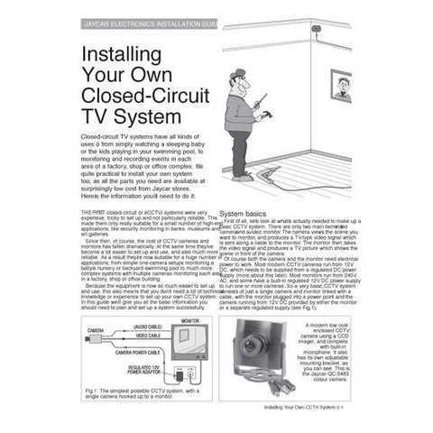 CCTV Camera Installation Guide Booklet - techexpress nz