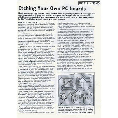 Etch Your Own PC Boards Booklet - techexpress nz