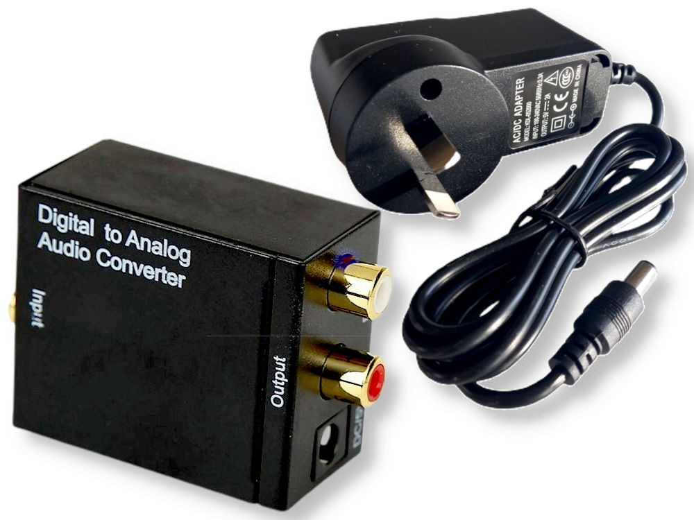SPDIF Toslink Coaxial Digital Analogue Audio RCA Converter DAC