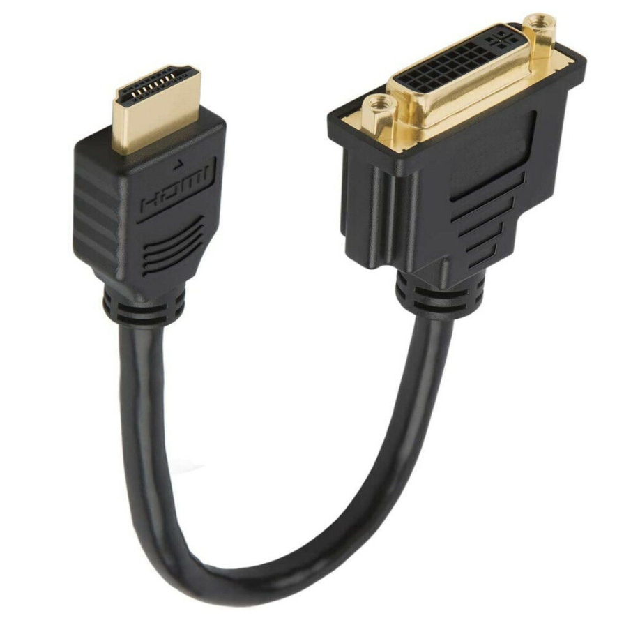 HDMI Male to DVI 24+5 Female Adapter 1080P Converter Cable – Techexpress NZ
