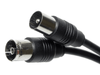 1.5 Meter Pal RF Male Plug to Female Socket TV coaxial antenna cable 1.5m lead - techexpress nz