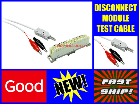 10 Pair Disconnect Module test cable with Alligator Clips - techexpress nz