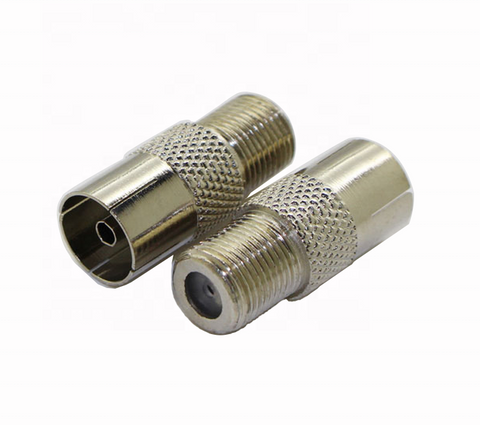 Female F Type to Female PAL RF Connector Adapter