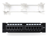 12 Port RJ45 Cat 5e Cat5 Wall Mount Data Network LAN Patch Panel - techexpress nz