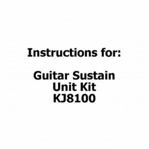 Instructions for Guitar Sustain Unit Kit - KJ8100 - techexpress nz