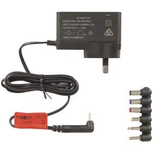 9V DC 1.8A slim power supply with 7 DC adapter plugs - Techexpress NZ