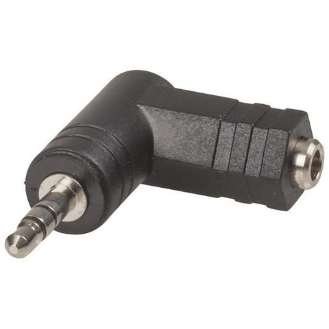 Adaptor 3.5mm Stereo Socket - 3.5mm Stereo Plug Right Angle - techexpress nz