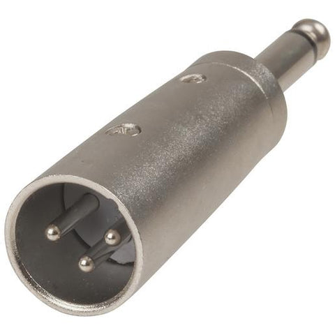 Male 3 Pin Cannon/XLR to 6.5mm Plug Adaptor - techexpress nz