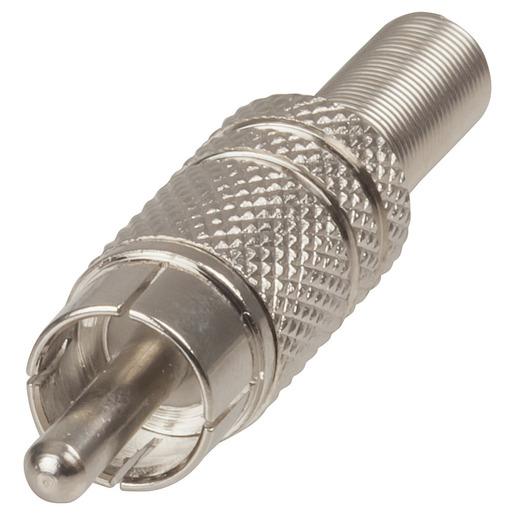 Metal RCA Plug with spring - techexpress nz