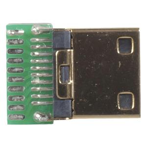 Pre-mounted Mini HDMI Plug with Solder Pads - techexpress nz