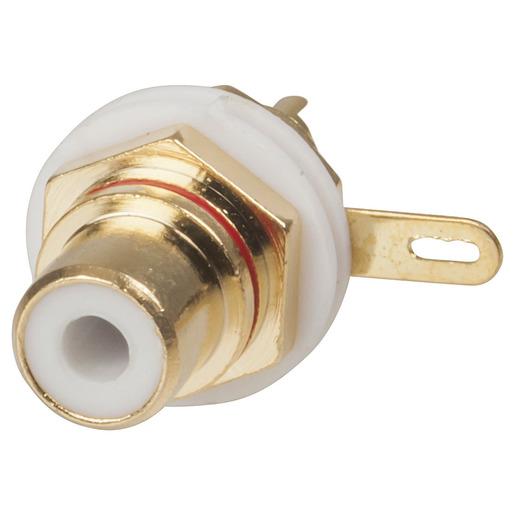 Red HIGH QUALITY RCA Gold INSULATED Socket - techexpress nz